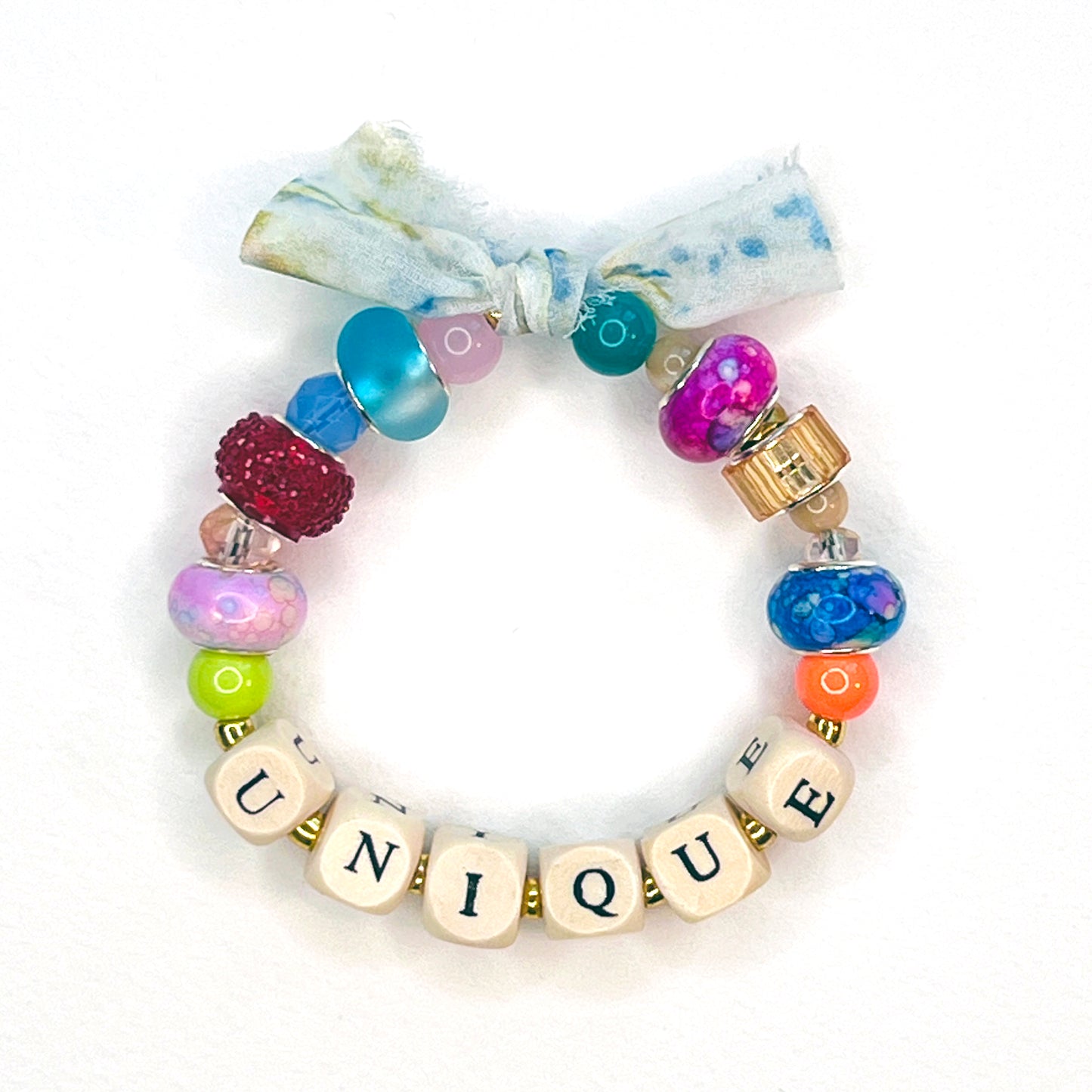 UNIQUE Beaded Stretchy Bracelet