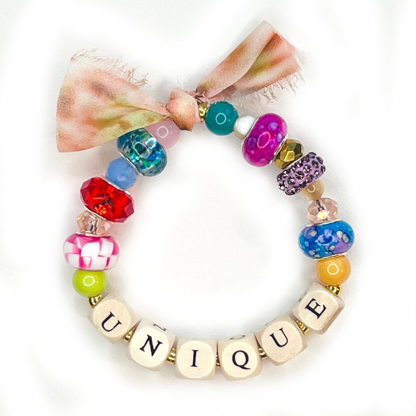 UNIQUE Beaded Stretchy Bracelet