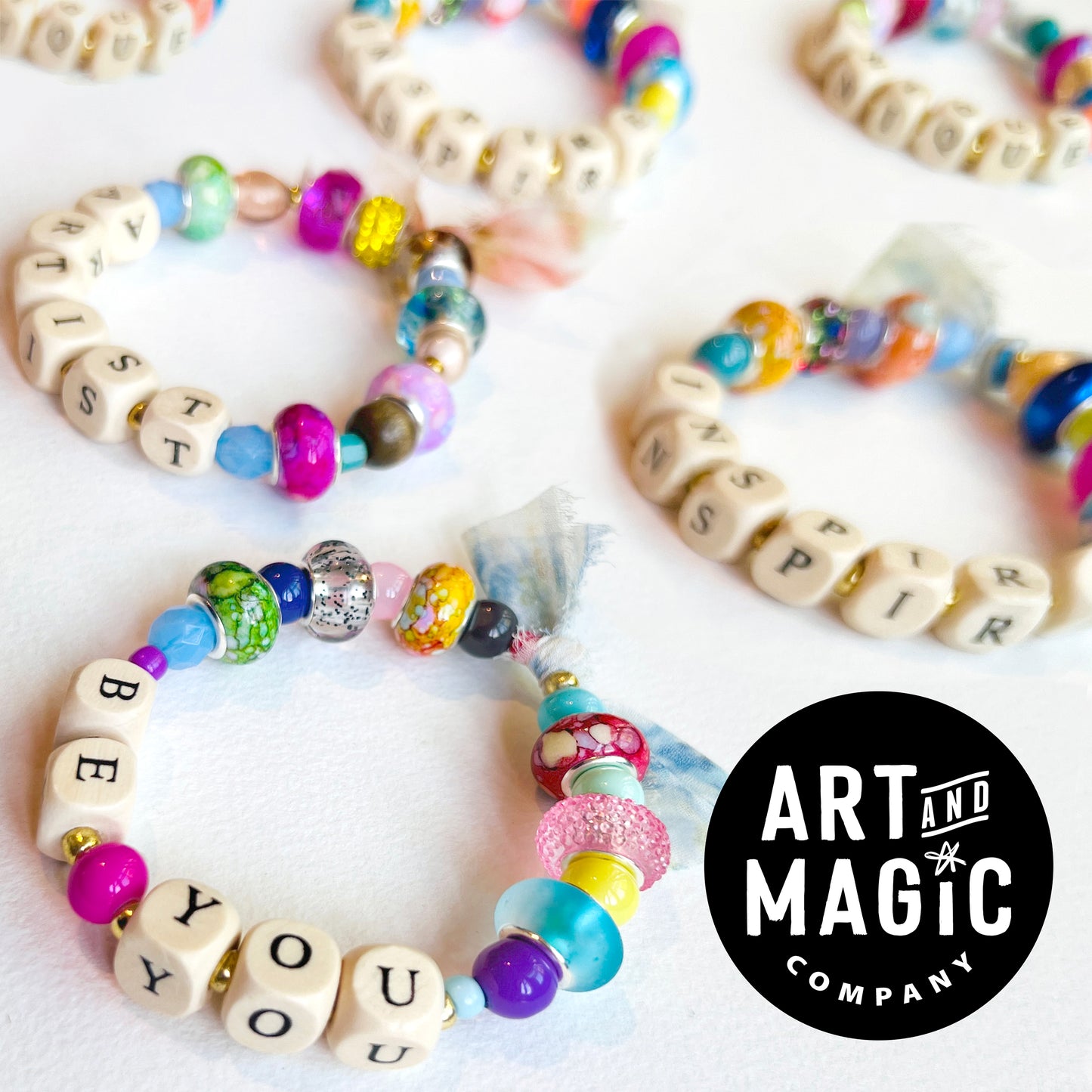 DREAM Beaded Stretchy Bracelet