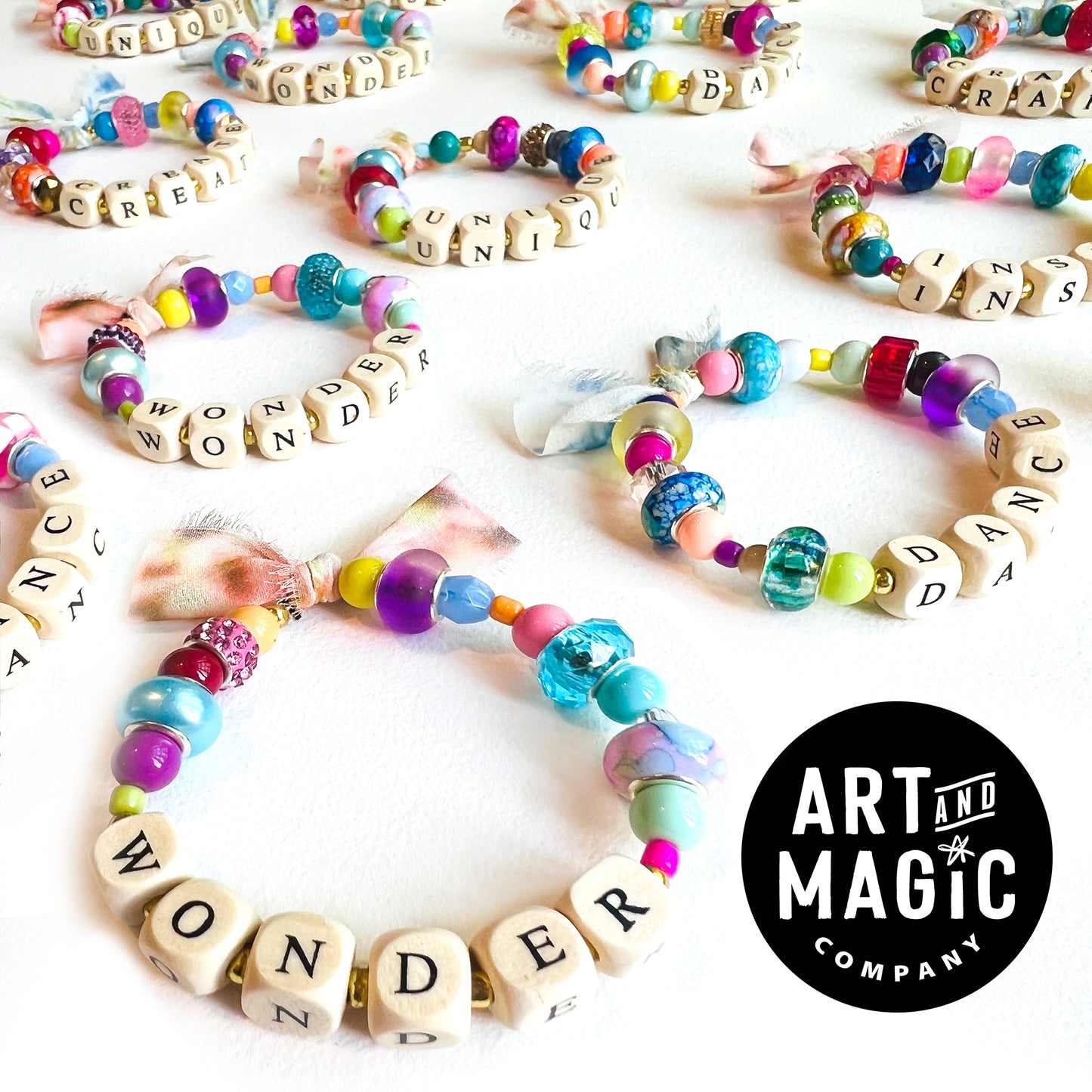 DREAM Beaded Stretchy Bracelet