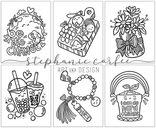 Best Day Ever- Chunky Illustration Coloring book