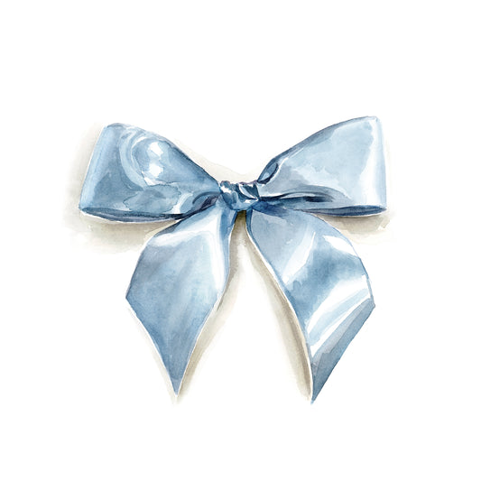Blue Satin Blow - PRINT