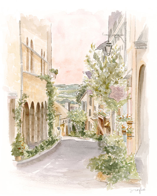 Old World Streetscape - PRINT