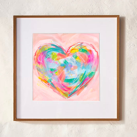 Sketchy Acrylic Heart #1 - PRINT