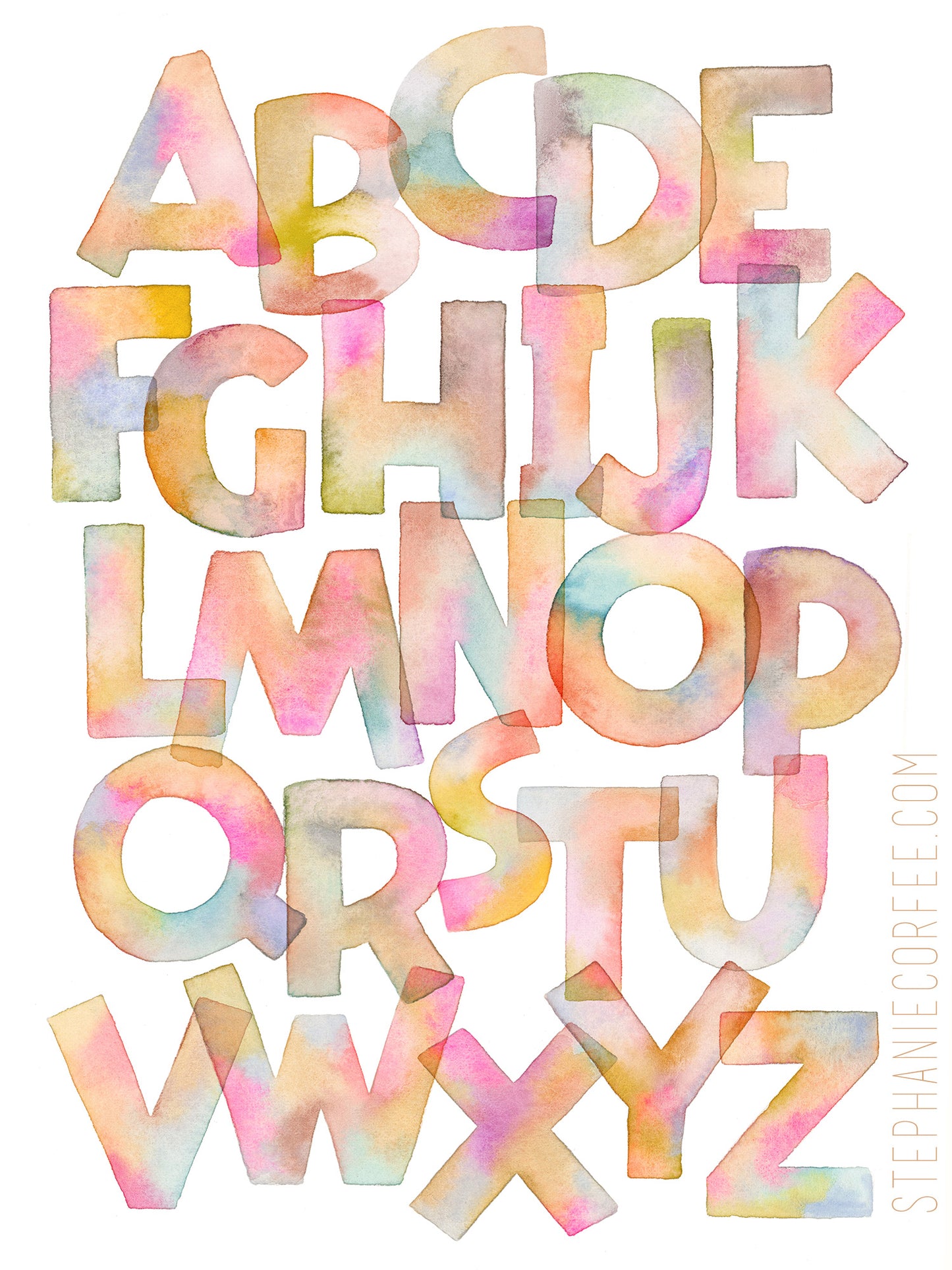 SunCatcher Alphabet - PRINT