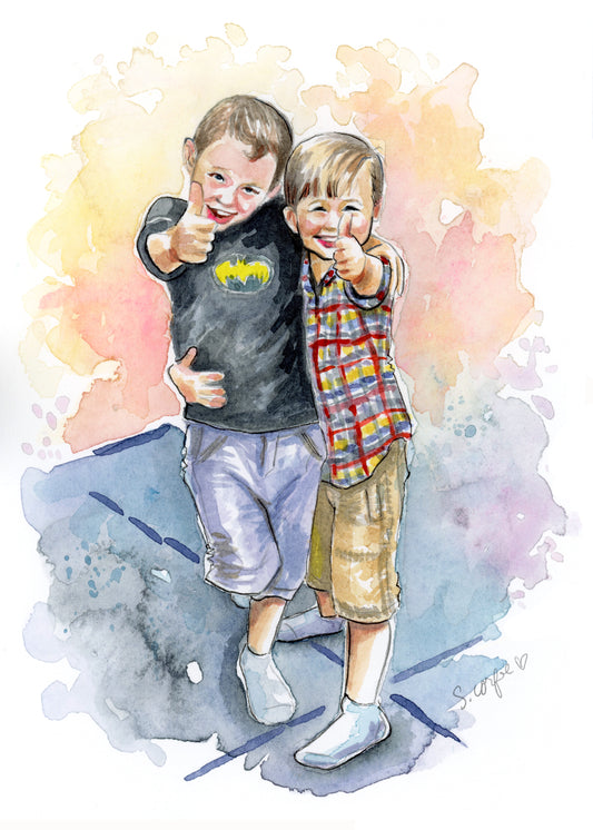 Watercolor Sketch Portrait