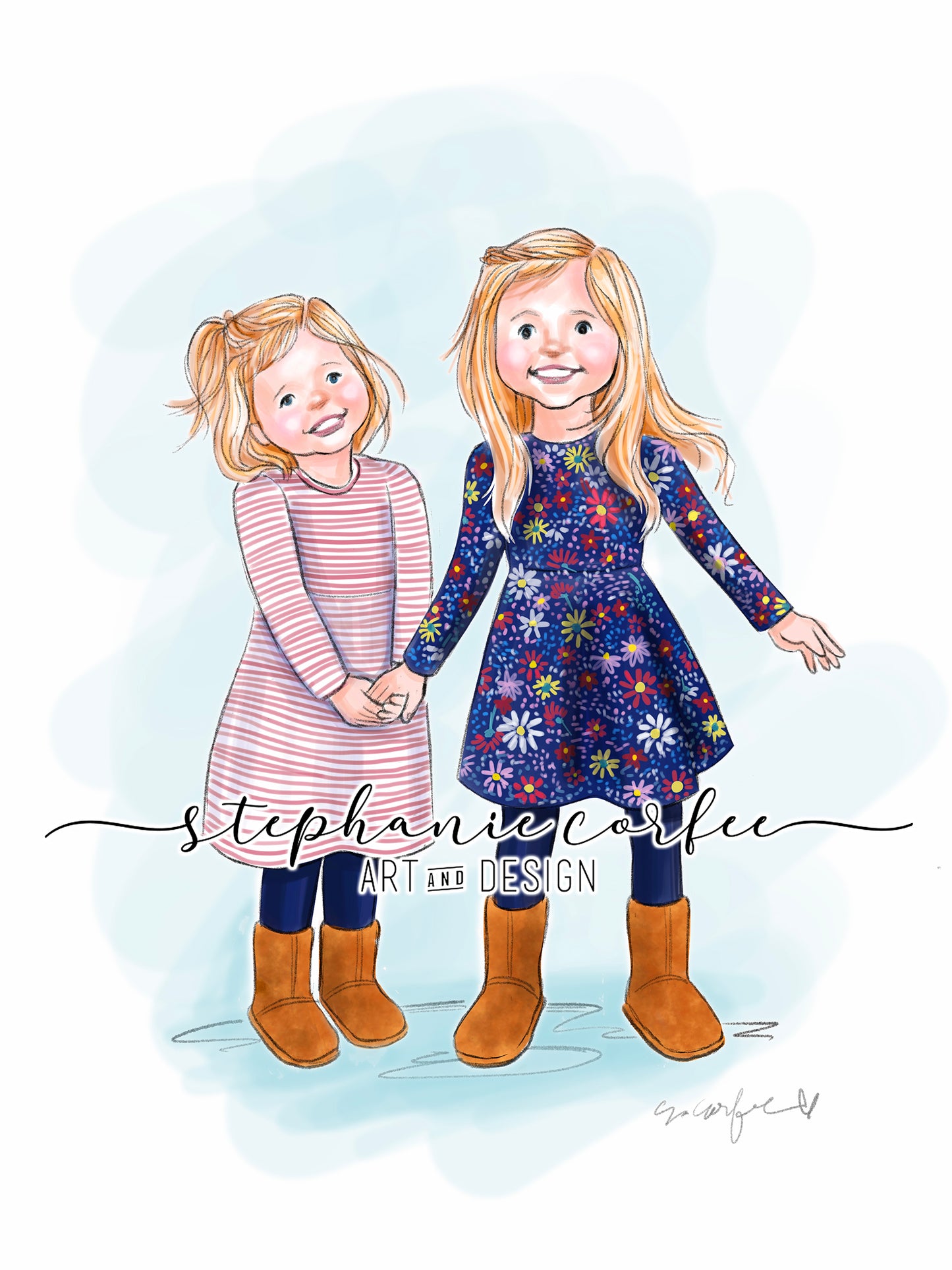 DIGITAL Portrait- "Character Sketch Style" from Your Photo - Digital File