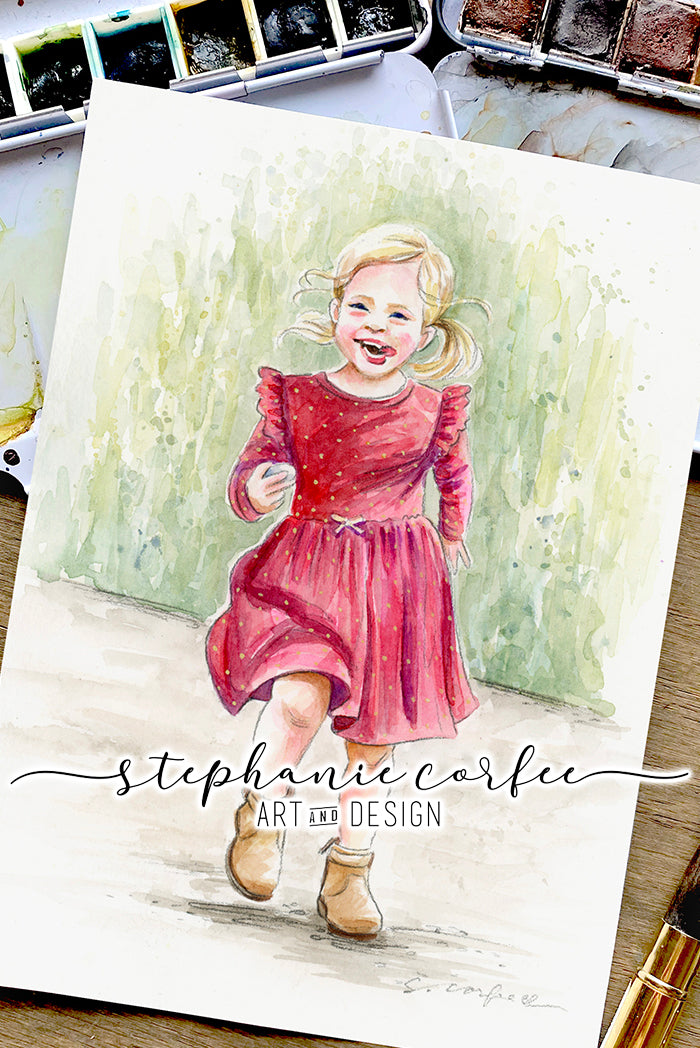 Watercolor Sketch Portrait