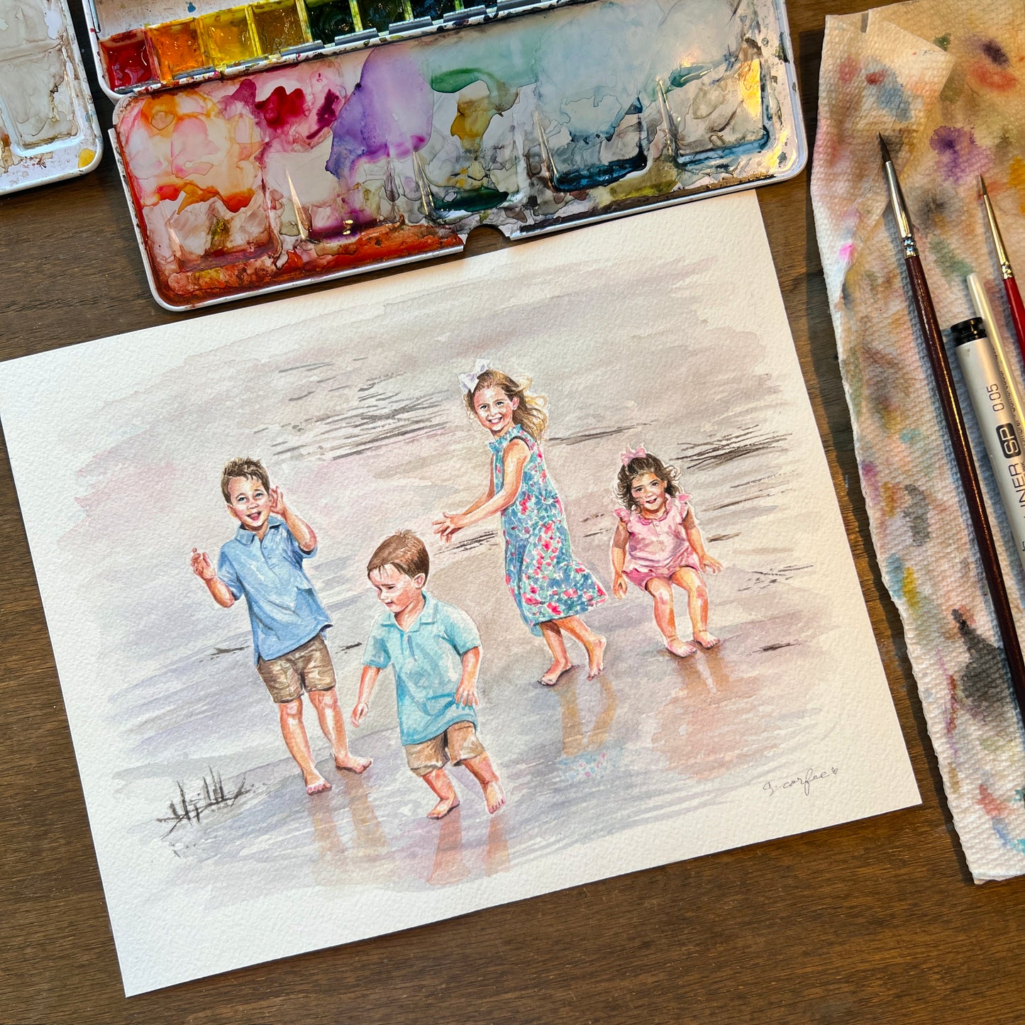 Watercolor Portrait - Traditional