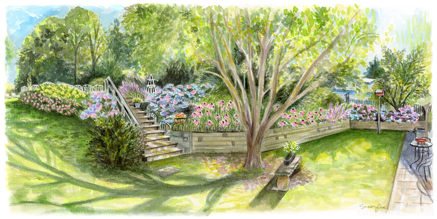 Custom Watercolor House Portrait - memento, gift, new home gift, moving gift