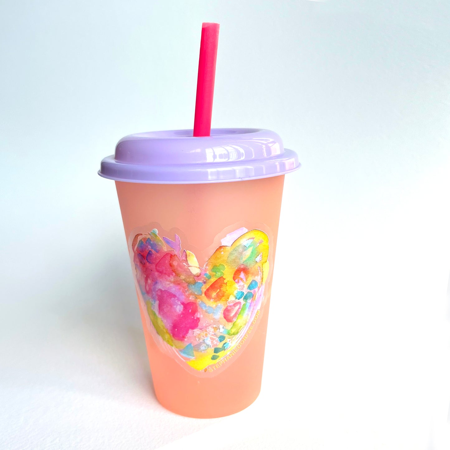 Sticker/ Decal - Messy Watercolor Heart