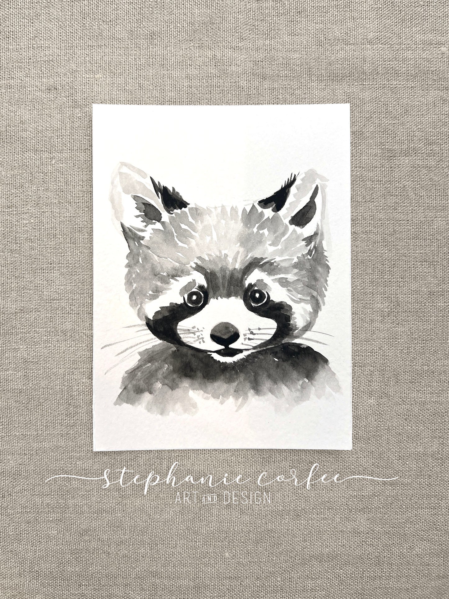 STUDIO SALE - Black & White "Red" Panda