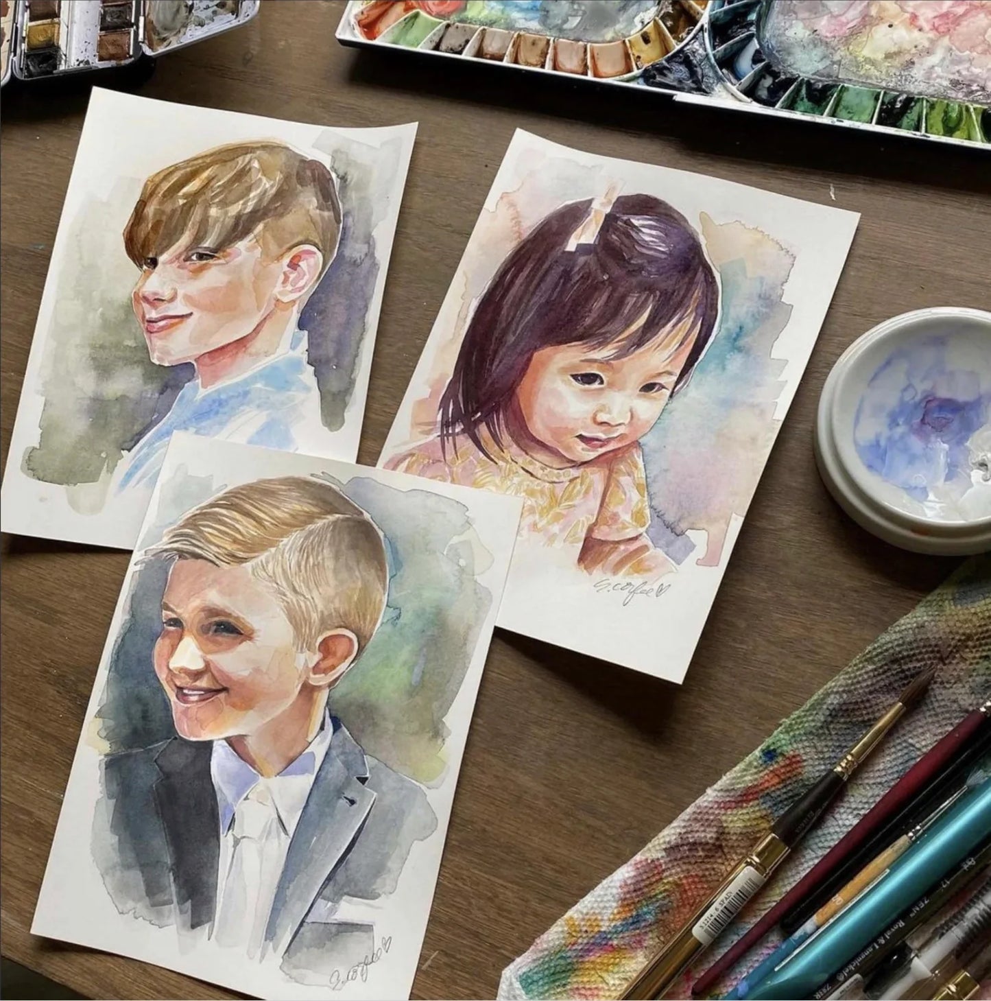 Watercolor Portrait - Traditional