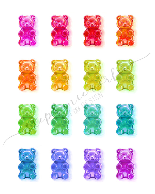 Gummi Bear Rainbow - PRINT