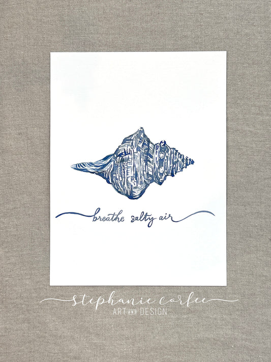 STUDIO SALE - Breathe Salty Air Seashell