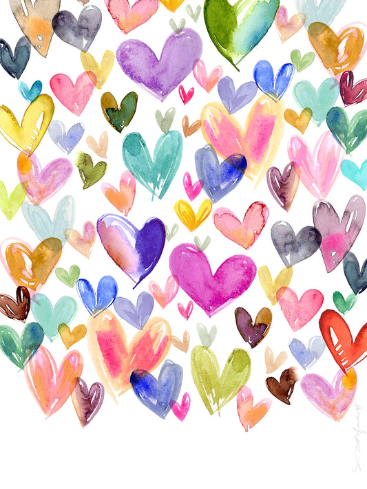 Juvi Hearts Bright - PRINT