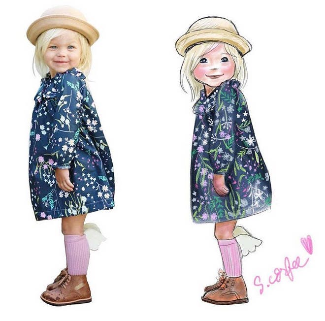 DIGITAL Portrait- "Character Sketch Style" from Your Photo - Digital File