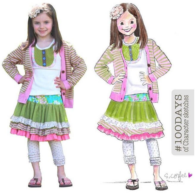 DIGITAL Portrait- "Character Sketch Style" from Your Photo - Digital File
