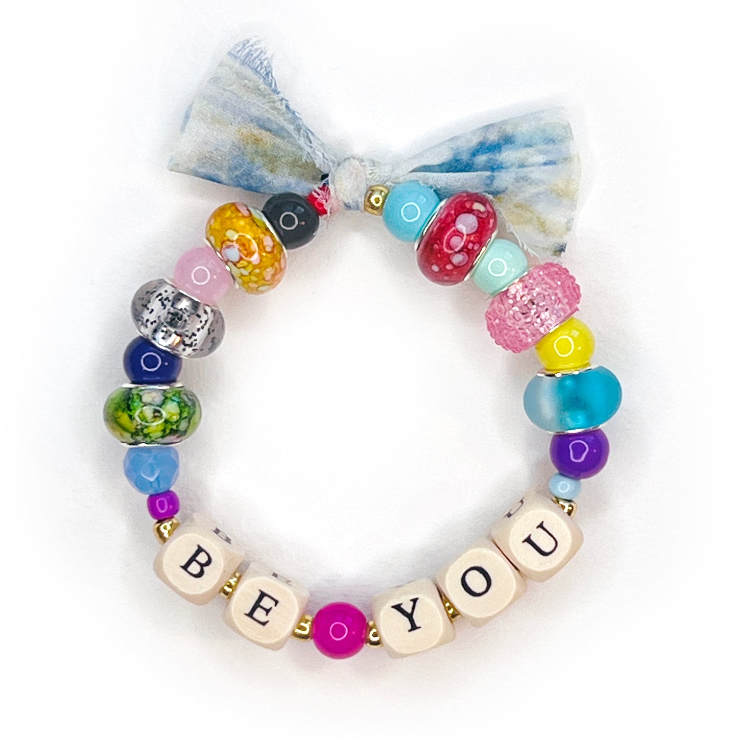 BE YOU Beaded Stretchy Bracelet