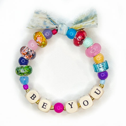 BE YOU Beaded Stretchy Bracelet