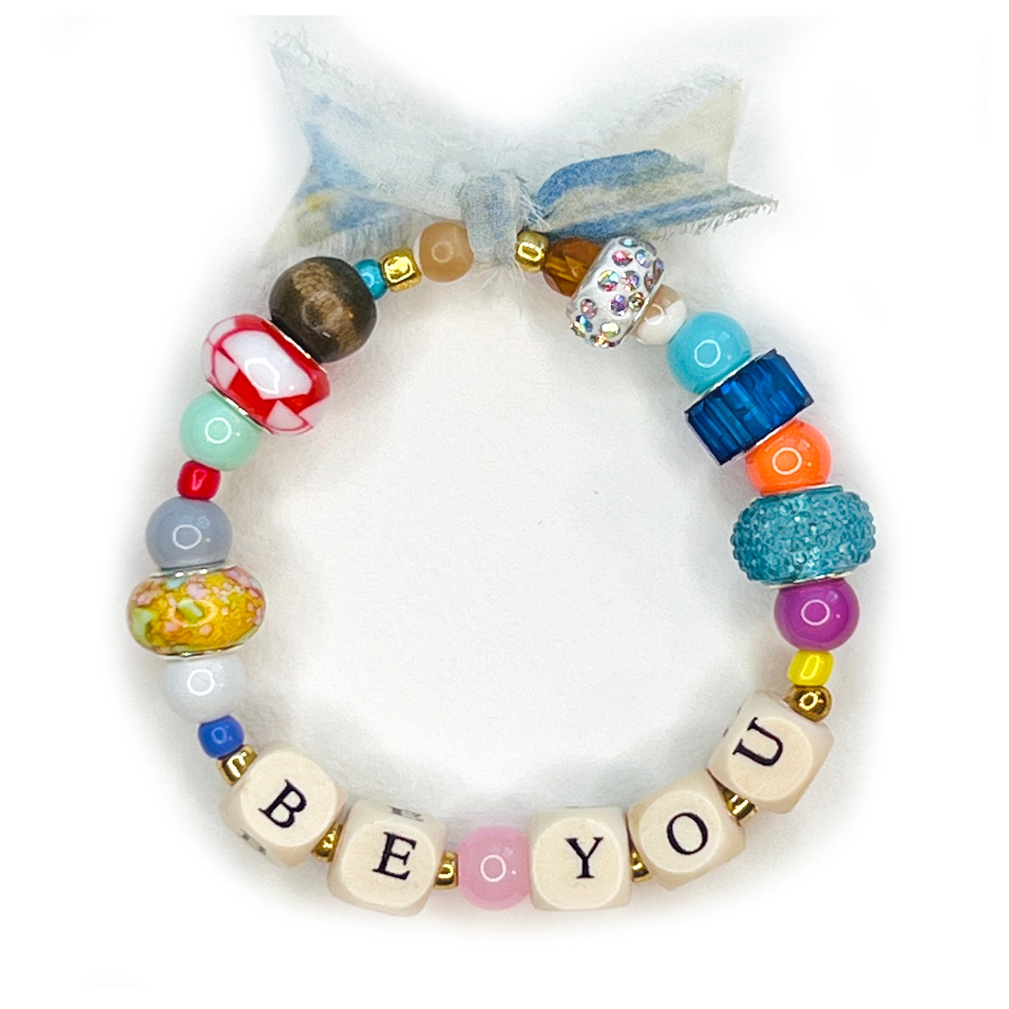 BE YOU Beaded Stretchy Bracelet