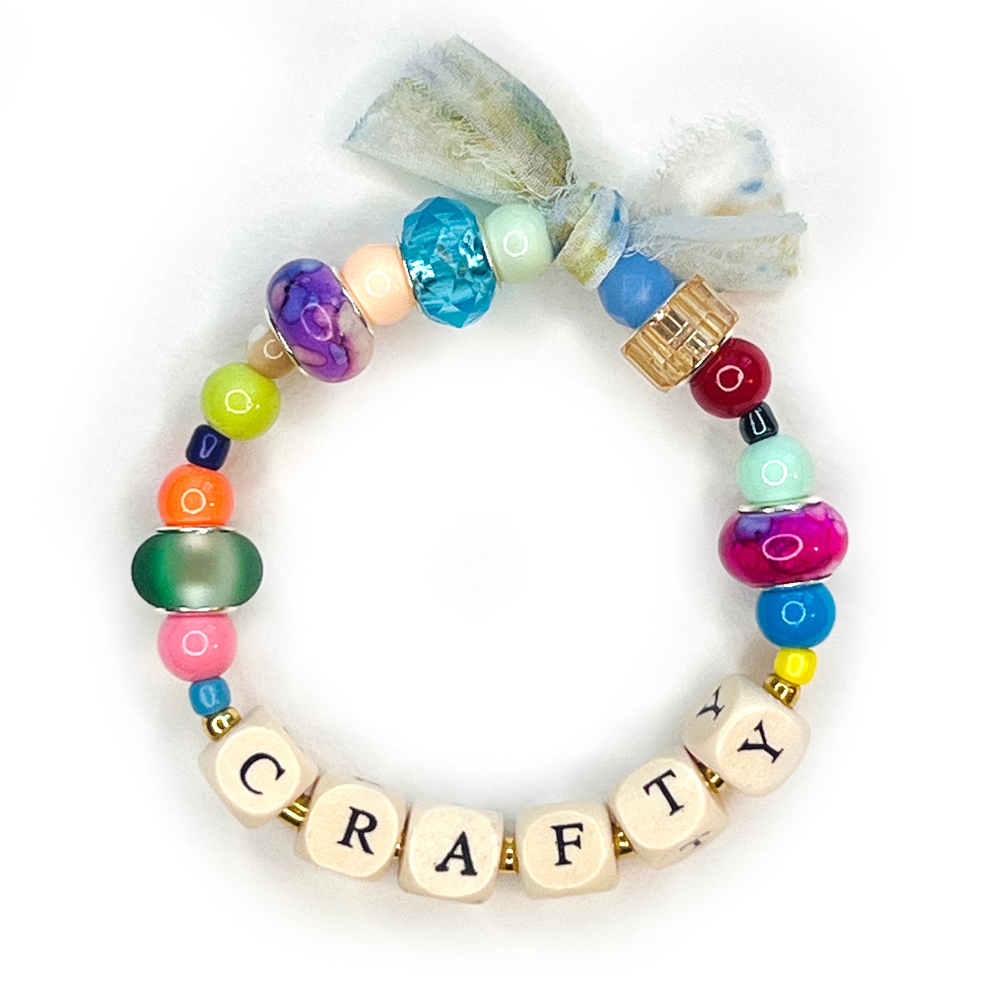 CRAFTY Beaded Stretchy Bracelet