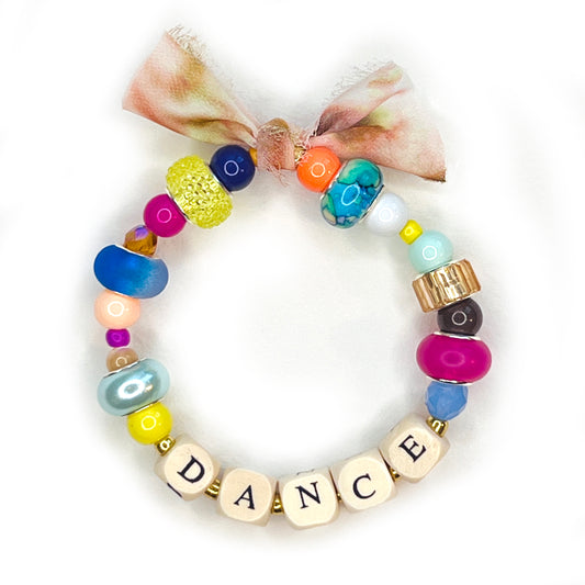 DANCE Beaded Stretchy Bracelet