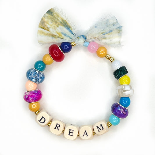 DREAM Beaded Stretchy Bracelet