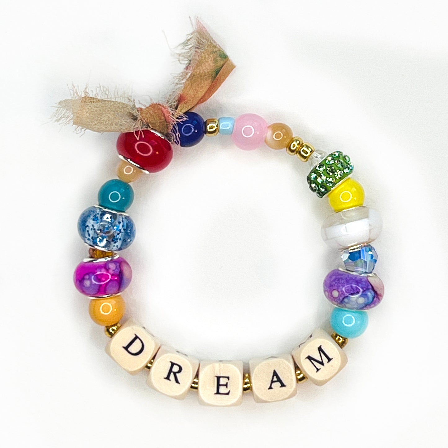 DREAM Beaded Stretchy Bracelet