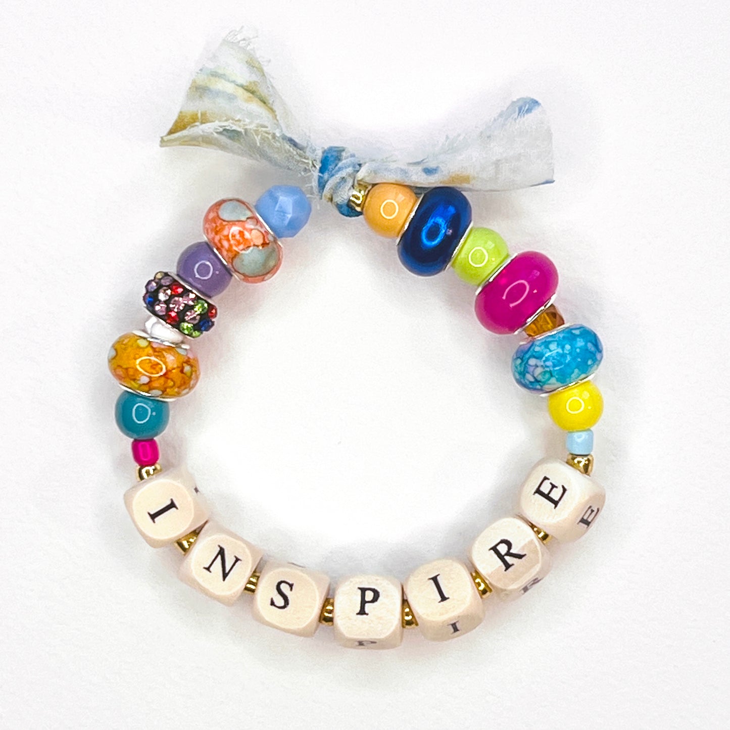 INSPIRE Beaded Stretchy Bracelet