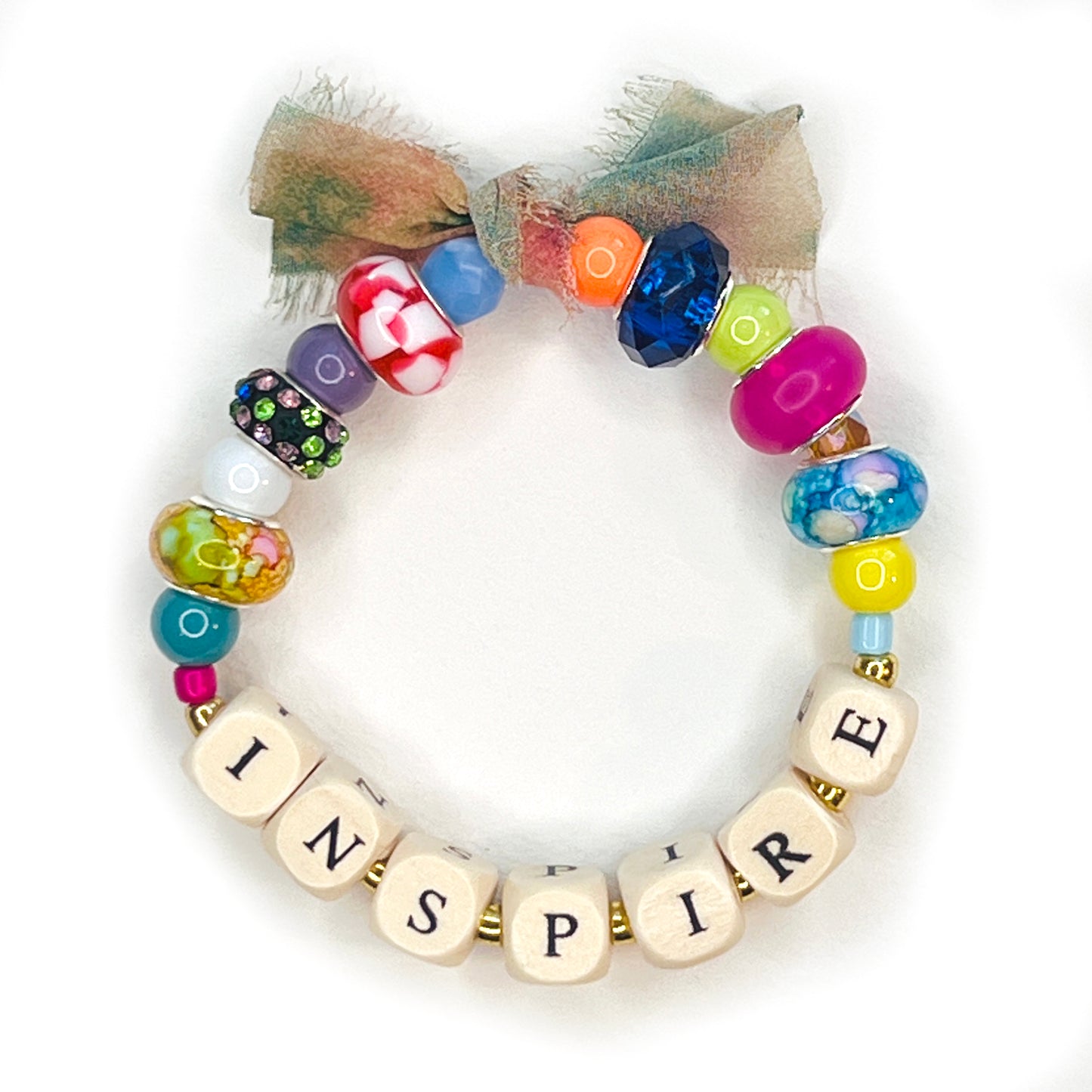 INSPIRE Beaded Stretchy Bracelet