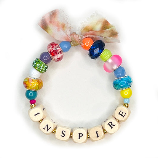 INSPIRE Beaded Stretchy Bracelet