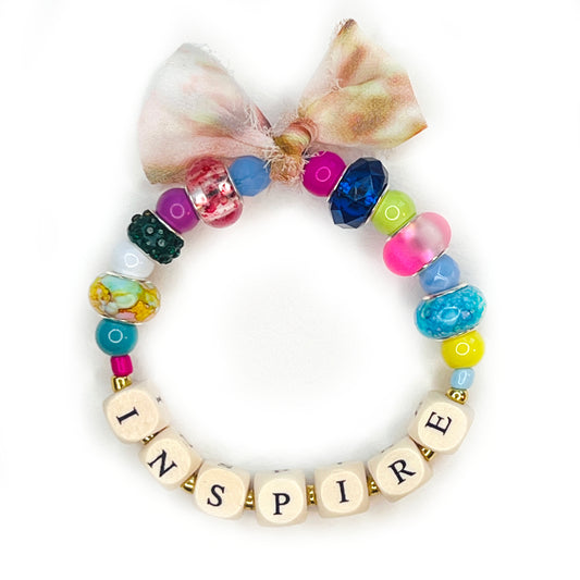 INSPIRE Beaded Stretchy Bracelet