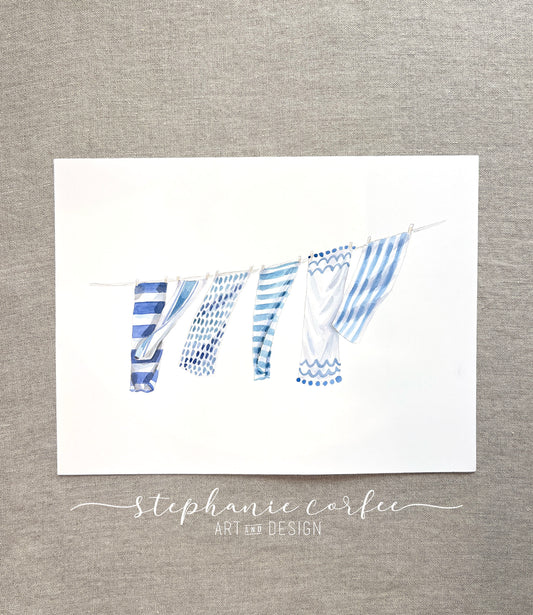 STUDIO SALE -  Summer Clothesline