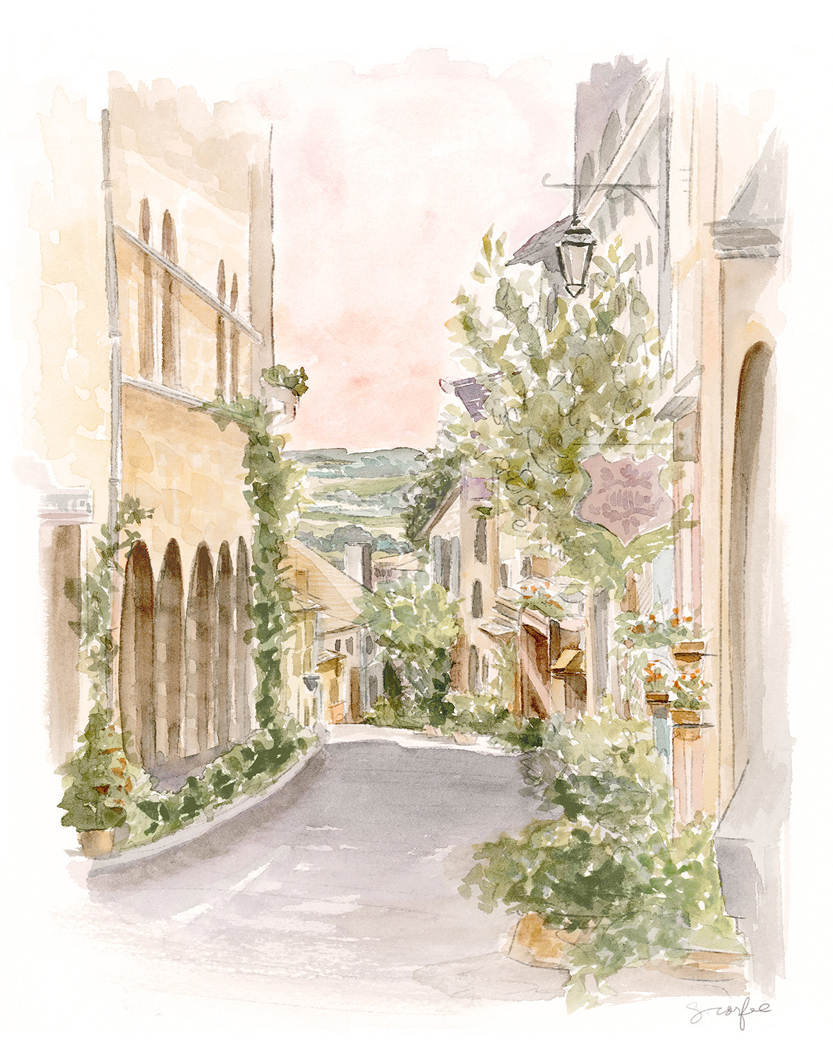 Old World Streetscape - PRINT