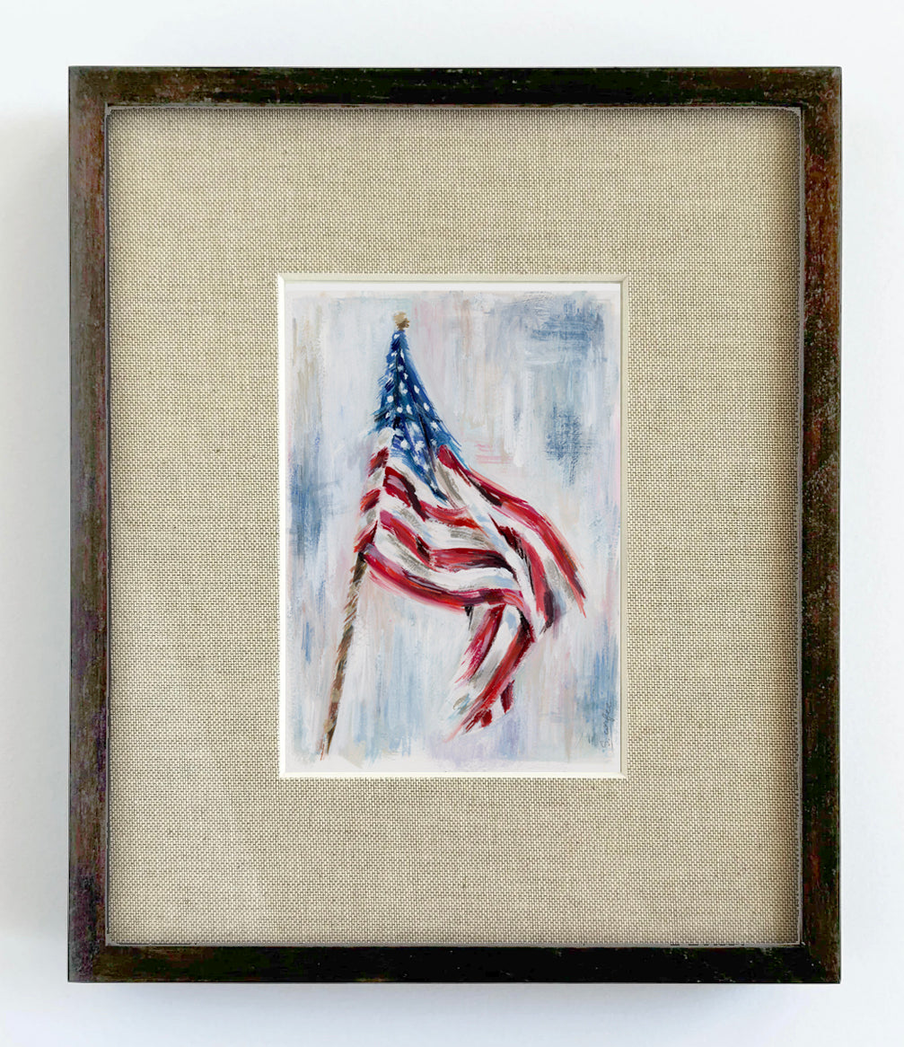 Stars & Stripes - original painting on paper