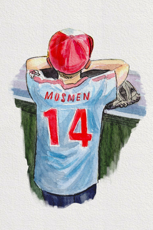 Sports Jersey Back - Watercolor Sketch