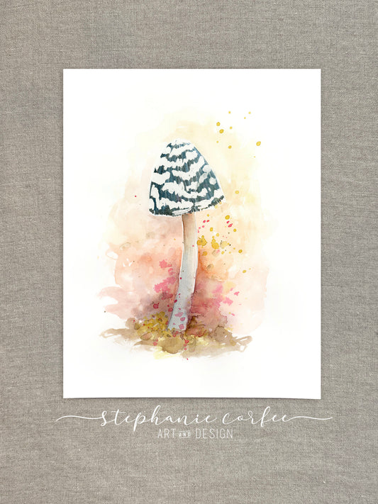 STUDIO SALE - Blue Cap Mushroom