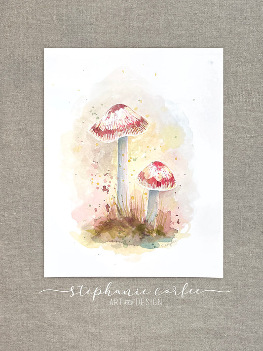 STUDIO SALE - Red Cap Mushrooms