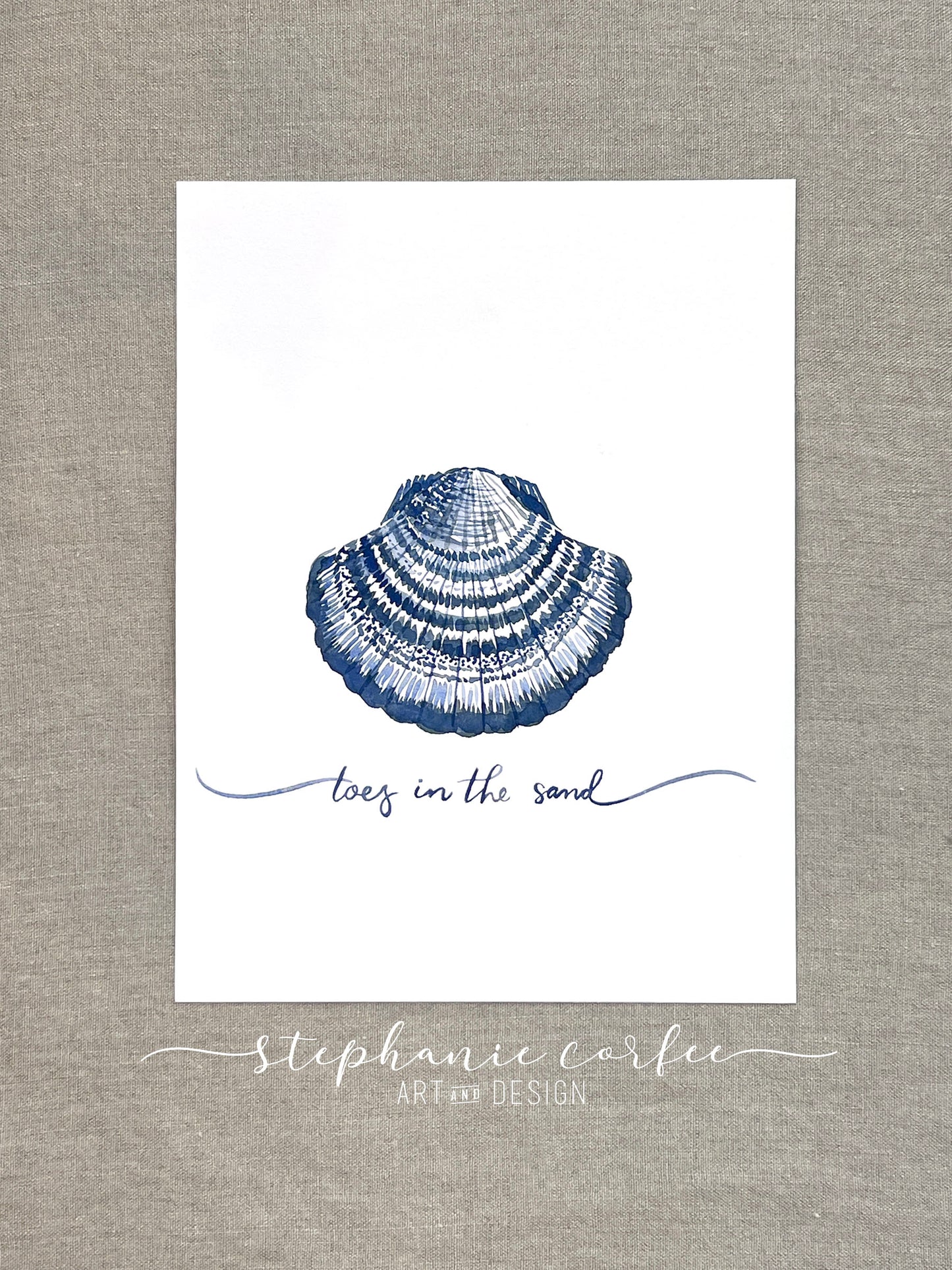 STUDIO SALE - Toes in the Sand Seashell