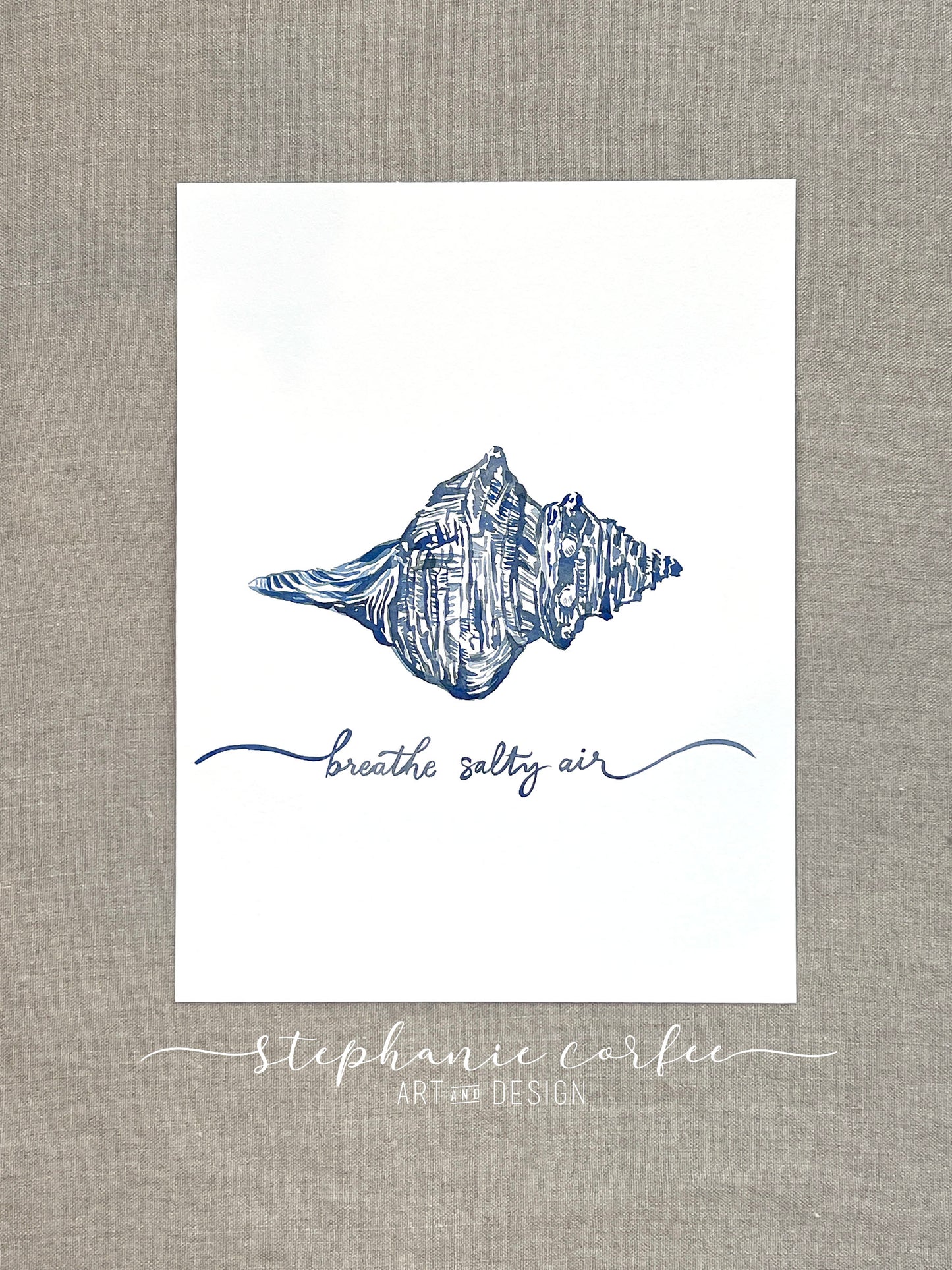 STUDIO SALE - Breathe Salty Air Seashell